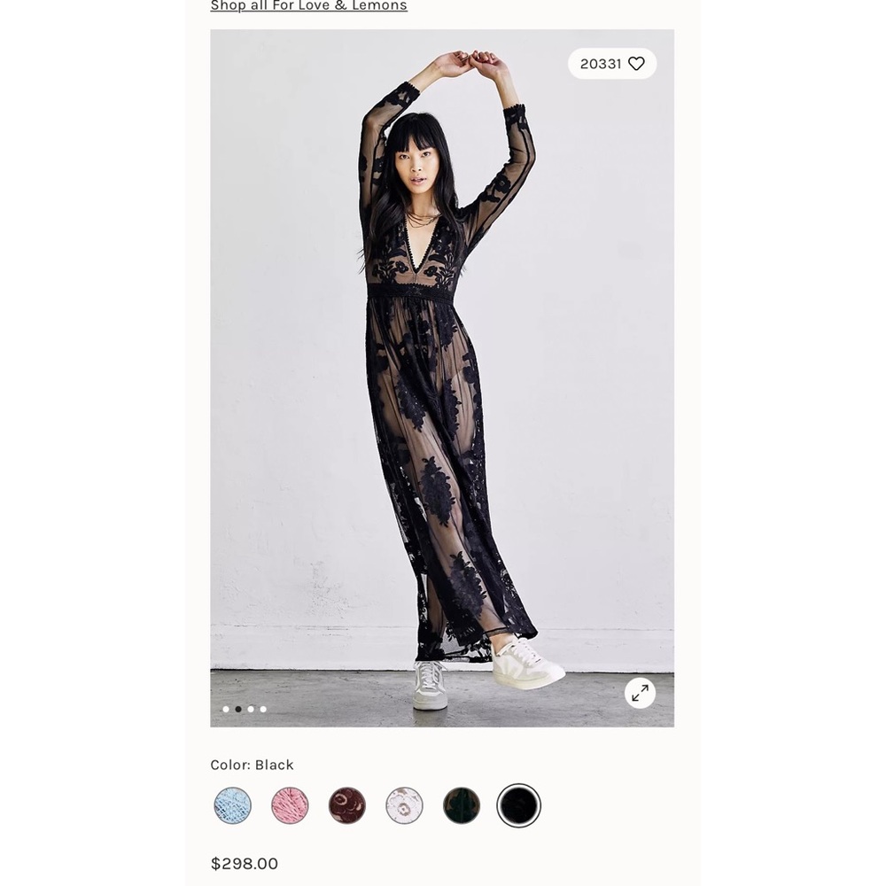 For Love & Lemons Temecula Maxi Dress.